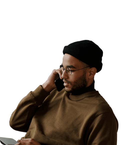 Person on the phone